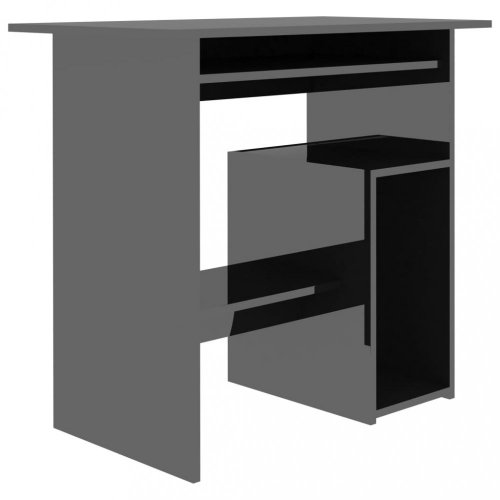 Počítačový stůl 80x45 cm Dekorhome - BAREVNÁ VARIANTA: Černá lesk