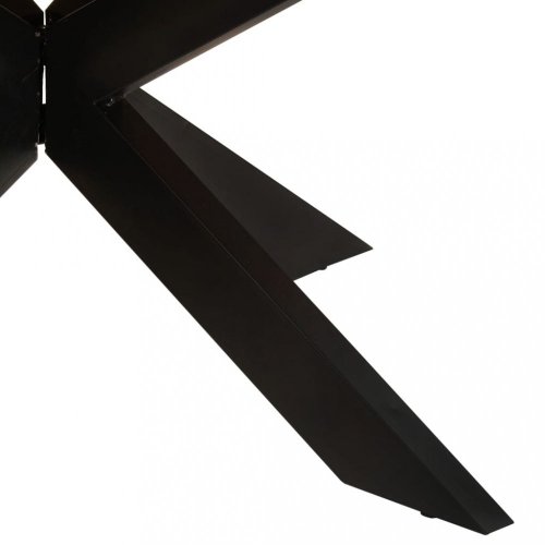 Jedálenský stôl akácie / čierna Dekorhome - ROZMER: 100x100x75 cm