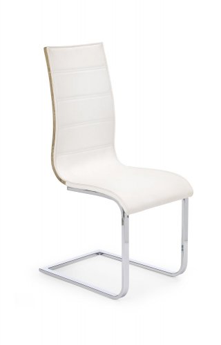 Jídelní židle K104 - BAREVNÁ VARIANTA: Bílá / dub sonoma