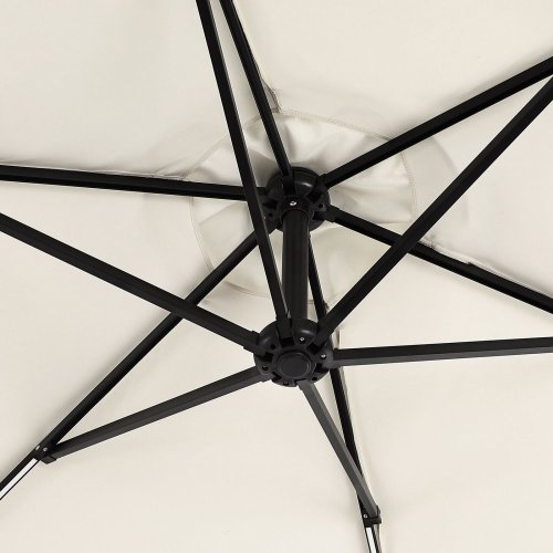 Závěsný slunečník s LED světlem Ø 330 cm Dekorhome