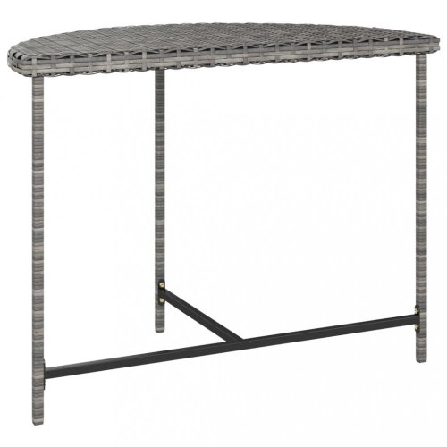 Záhradný stôl polyratan 100 cm Dekorhome - BAREVNÁ VARIANTA: Čierna