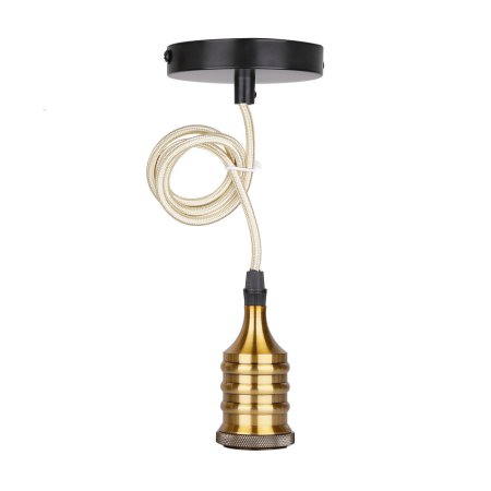 Závesná lampa z patiny/čierneho kovu E27