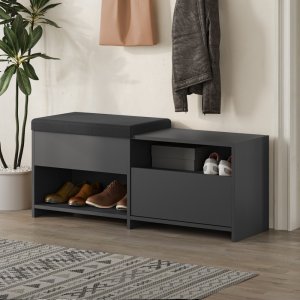 Skrinka na topánky / Botník Filux Bench - Anthracite