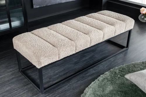 Lavice PELOPS bouclé Dekorhome