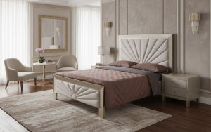 Stilig Bedroom ST900Q Čalouněná postel 160 cm + 2 noční stolky ST901