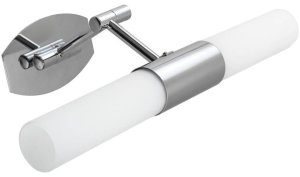 Nástěnná koupelnová lampa chromová nastavitelná nad zrcadlem 2x40W E14 Jadet