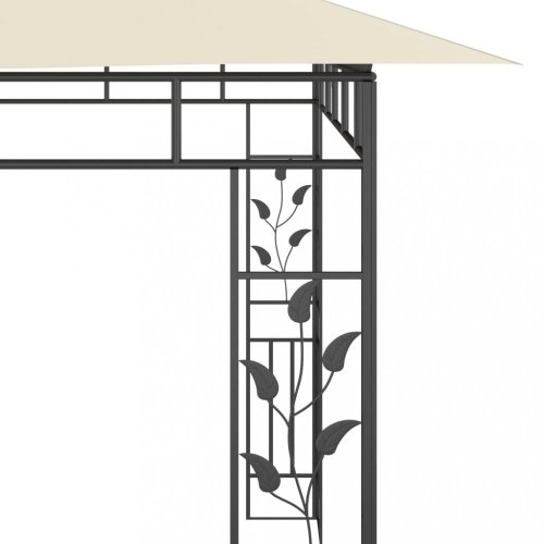 Zahradní altán s moskytiérou 6 x 3 m Dekorhome - BAREVNÁ VARIANTA: Krémová