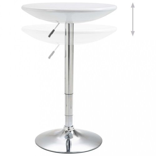 Barový stůl Ø 60 cm Dekorhome - BAREVNÁ VARIANTA: Bílá