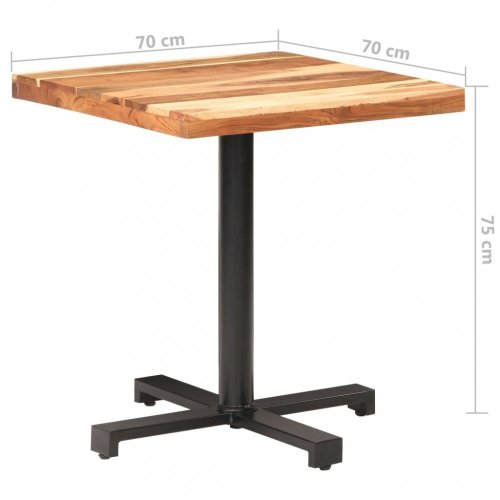 Bistro stůl na kolečkách Dekorhome - ROZMĚR: 70x70x75 cm