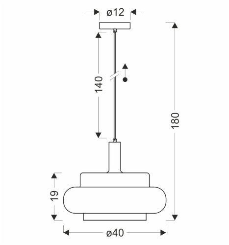 Lampa wisząca Brizi szklana czarna z dymionym kloszem do jadalni nad stół