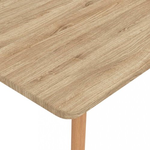 Jídelní set 4+1 buk / umělá kůže / plast Dekorhome