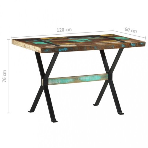 Jedálenský stôl drevo / oceľ Dekorhome - ROZMER: 160x80x76 cm
