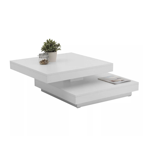 Konferenční stolek MANDY - BAREVNÁ VARIANTA: Bílá / beton