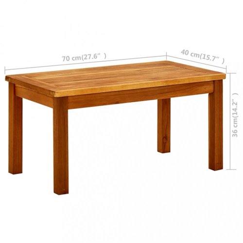 Zahradní konferenční stolek akácie Dekorhome - ROZMĚR: 110x60x45 cm