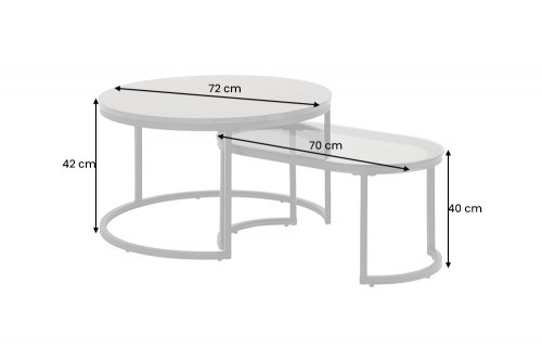 Konferenční stolek DEION 2 ks Dekorhome