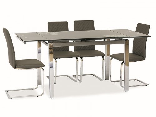 Rozkladací jedálenský stôl GD017 - BAREVNÁ VARIANTA: Sivá