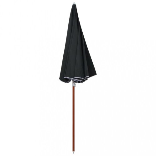 Slunečník s ocelovou tyčí Ø 210 cm Dekorhome - BAREVNÁ VARIANTA: Antracit