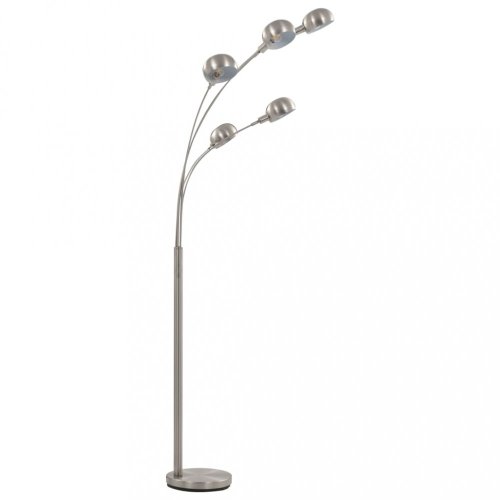 Stojací lampa 200 cm Dekorhome - BAREVNÁ VARIANTA: Stříbrná