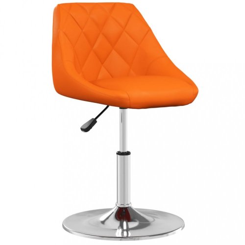 Kancelářská židle umělá kůže / chrom Dekorhome - BAREVNÁ VARIANTA: Oranžová