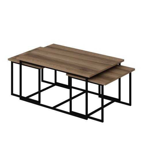 Sada odkládacích stolků (3 kusy) Levada - Walnut