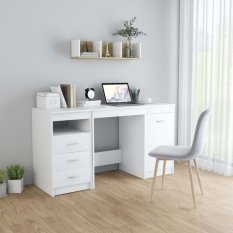Psací stůl se zásuvkami a skříňkou 140x50 cm Dekorhome