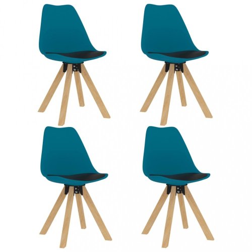 Jídelní set 4+1 buk / umělá kůže / plast Dekorhome