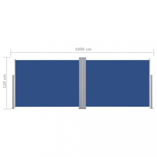Zatahovací boční markýza 120x1000 cm Dekorhome - BAREVNÁ VARIANTA: Modrá