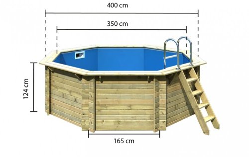 Bazén 4 x 4 m A1 Dekorhome