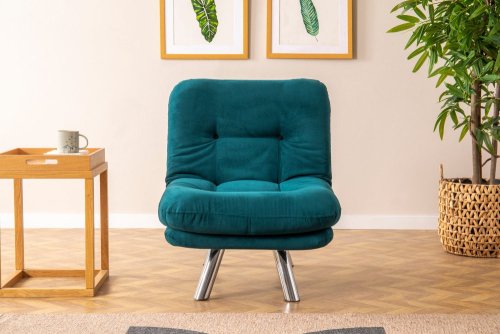 Rozkládací křeslo Misa Small Solo - Petrol Green