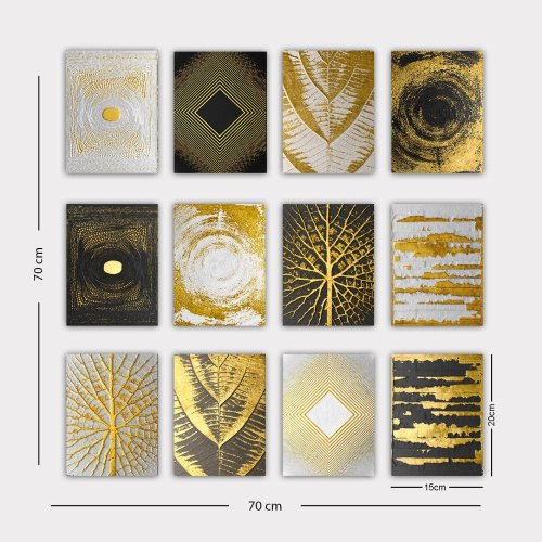 Dekorativní obraz z MDF (12 kusů) 12MDF37YS