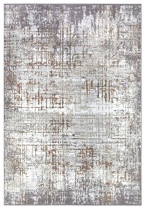Kusový koberec Shine 105925 Abstract Cream Grey 120x170 cm