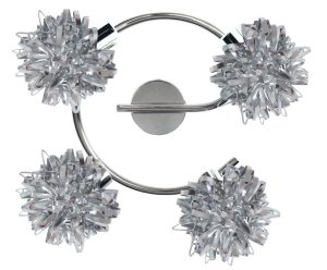 Stropné svietidlo Delená špirála 4X40W G9 chróm