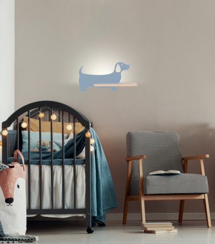 Dětská nástěnná lampička DOG LED