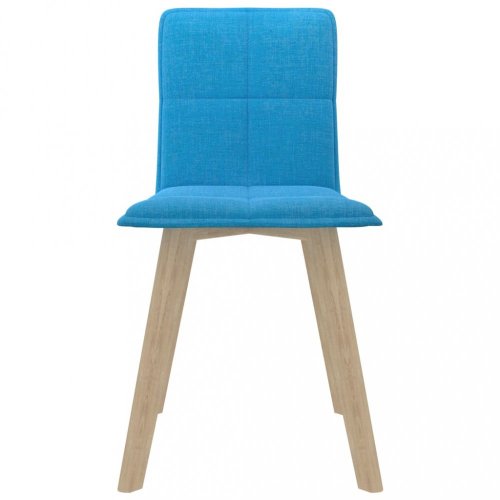 Jídelní židle 4 ks látka / buk Dekorhome - BAREVNÁ VARIANTA: Modrá