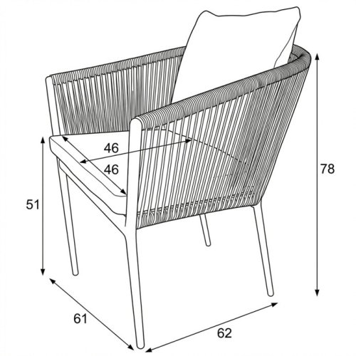 Zahradní židle AZC-C1179