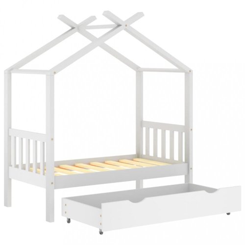Dětská postel 70x140 borovice Dekorhome - BAREVNÁ VARIANTA: Tmavě šedá