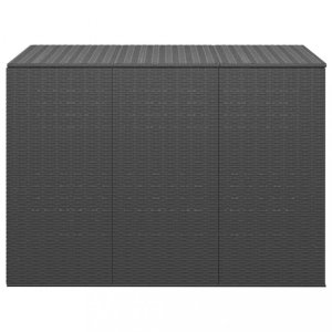 Zahradní úložný box PE ratan 145 x 100 x 103 cm černý