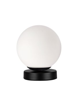 Stolová lampa Calari 1x40W E27 čierna s bielym tienidlom, štýlová klasická nočná lampa do obývačky, spálne, pracovne