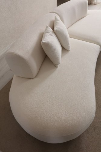 Rohová sedacia súprava / Rohová pohovka Pars Cream (1L + 1R) - Corner v2