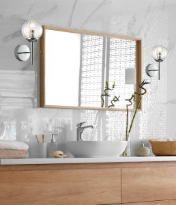 Chrómová nástenná lampa Best