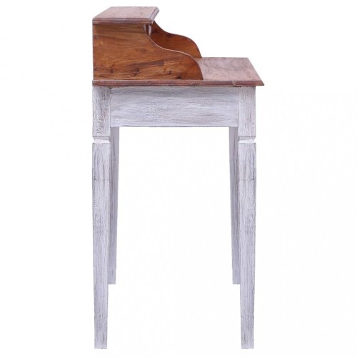 Písací stôl zo zásuvkami masívne drevo Dekorhome
