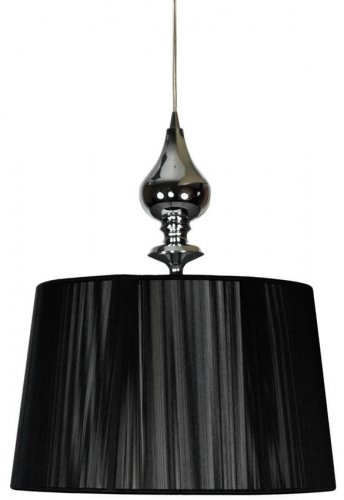 Závěsná lampa GILLENIA - BAREVNÁ VARIANTA: Stříbrná / černá