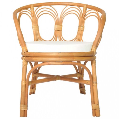 Jídelní židle přírodní ratan / plátno Dekorhome - BAREVNÁ VARIANTA: Hnědá