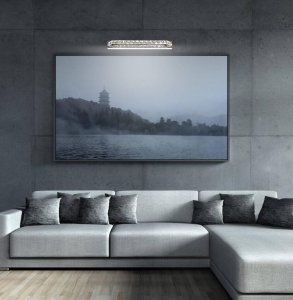 Chrómová LED nástenná lampa s kryštálmi 6W studená biela Lords