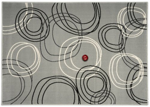 Kusový koberec Circles grey 190x280 cm