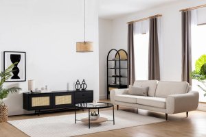 TV skrinka / Obývacia stena Nala 180 - Black