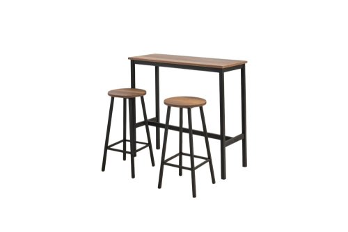 Bar Table & Stool Set (3 Pieces) Mola Set 100 - Barok Black