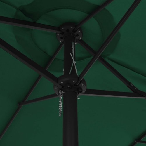 Zahradní slunečník s hliníkovou tyčí 460 x 270 cm - BAREVNÁ VARIANTA: Šedohnědá taupe