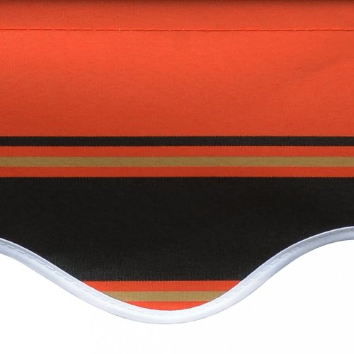 Plachta na markízu 280 x 245 cm Dekorhome - BAREVNÁ VARIANTA: Hnedá / oranžová