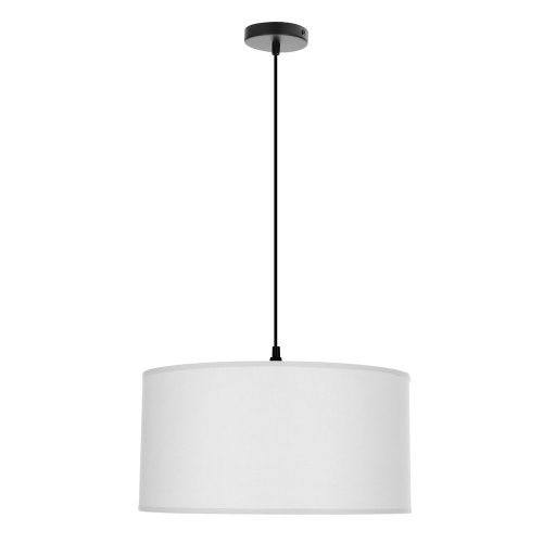 Závesná lampa SHANTI čierna 1x40W E27 tienidlo sivá